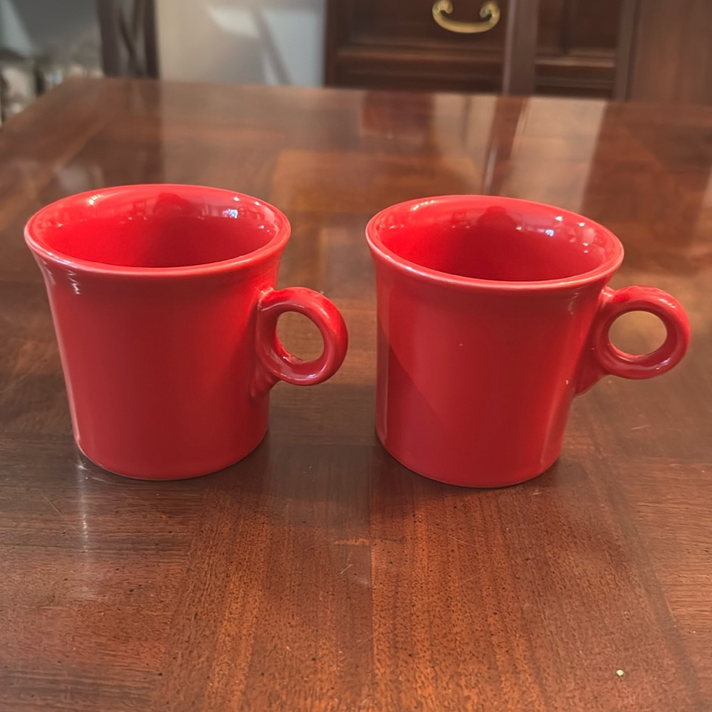 Fiesta Fiestaware Scarlet Red Coffee Tea Mug Cup Homer Laughlin New
